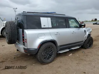 2020 Land Rover Defender HSE with VIN SALE1EEU9L2003444, listed as a Copart auction lot 55457225 with 27,092 mi miles and Salvage title. Bid and sale history available at DreamBid. Image 3.