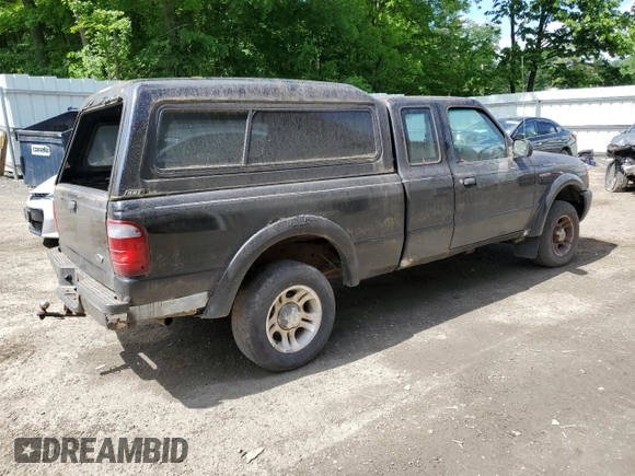 2001 Ford Ranger XLT Appearance with VIN 1FTYR14E81TB05454, listed as a Copart auction lot 56795484 with 144,927 mi miles and Salvage Title. Bid and sale history available at carsss.com. Image 3.
