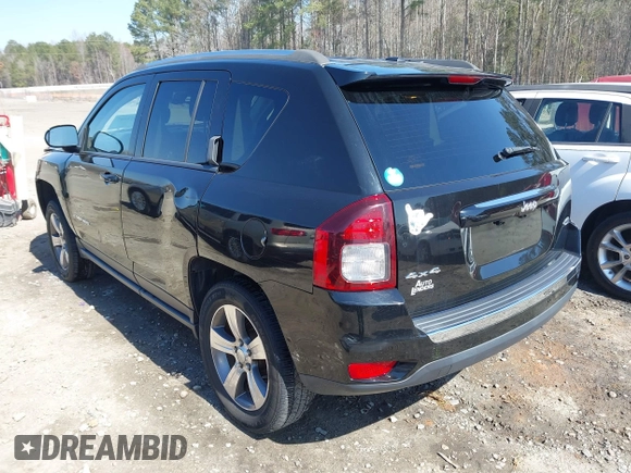 2017 Jeep Compass High Altitude with VIN 1C4NJDEB9HD108724, listed as a IAAI auction lot 41673207 with 87,884 mi miles and . Bid and sale history available at carsss.com. Image 3.
