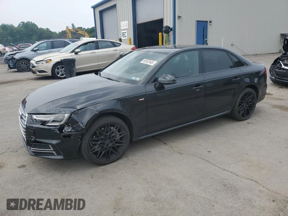 2017 Audi A4 Premium with VIN WAUDNAF40HN050153, listed as a Copart auction lot 60552645 with 117,318 mi miles and Salvage title. Bid and sale history available at DreamBid. Image 1.