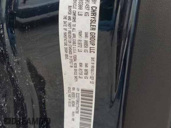 2013 FIAT 500 Sport with VIN 3C3CFFBRXDT544786, listed as a Copart auction lot 50121905 with 109,455 mi miles and Salvage Title. Bid and sale history available at carsss.com. Image 14.