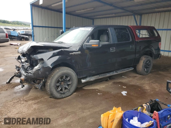 2013 Ford F-150 XL with VIN 1FTFW1EF8DFA21791, listed as a Copart auction lot 61963215 with 128,161 mi miles and Salvage title. Bid and sale history available at DreamBid. Image 1.
