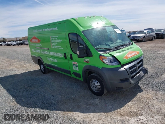 2016 Ram ProMaster Cargo with VIN 3C6URVJG0GE105923, listed as a IAAI auction lot 41670716 with 150,321 mi miles and . Bid and sale history available at DreamBid. Image 1.