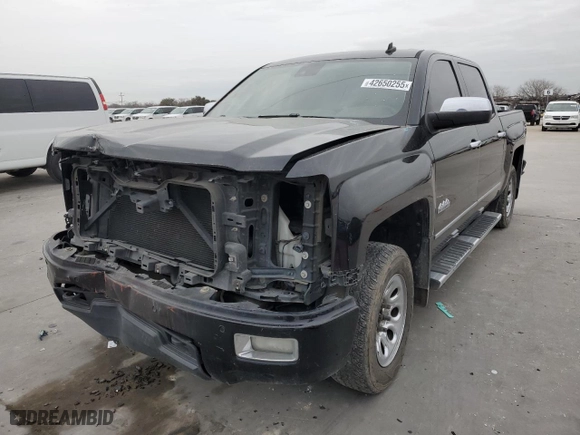 2014 Chevrolet Silverado 1500 High Country with VIN 3GCUKTEC6EG546370, listed as a Copart auction lot 42650255 with 178,487 mi miles and Salvage Title. Bid and sale history available at carsss.com. Image 1.