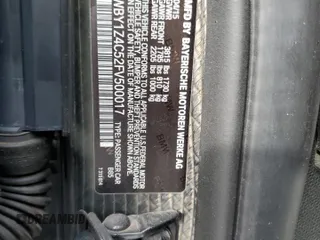 2015 BMW i3 with VIN WBY1Z4C52FV500017, listed as a Copart auction lot 60081473 with 0 mi miles. Bid and sale history available at carsss.com. Image 14.