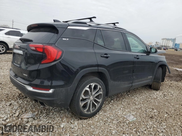 2019 GMC Terrain SLT with VIN 3GKALVEX0KL382653, listed as a Copart auction lot 48176825 with 52,509 mi miles and Salvage Title. Bid and sale history available at carsss.com. Image 3.