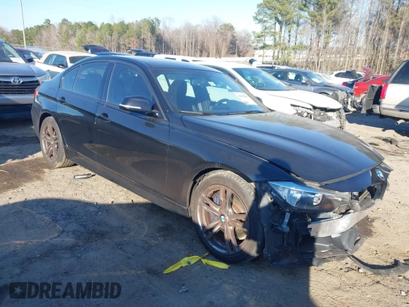2015 BMW 3 Series 328i with VIN WBA3A5C53FF609908, listed as a IAAI auction lot 41656081 with 79,438 mi miles. Bid and sale history available at carsss.com. Image 1.