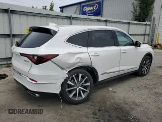 2025 Acura MDX Technology with VIN 5J8YD9H42SL002323, listed as a Copart auction lot 58793985 with 11,133 mi miles and Salvage title. Bid and sale history available at DreamBid. Image 3.