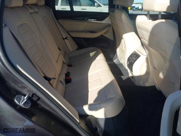 2020 BMW X4 xDrive30i with VIN 5UX2V1C07L9B83698, listed as a IAAI auction lot 41860487 with 51,891 mi miles. Bid and sale history available at carsss.com. Image 8.
