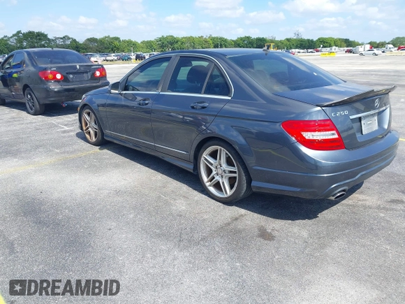 2013 Mercedes-Benz C 250 Sport with VIN WDDGF4HB5DA789357, listed as a IAAI auction lot 42176547 with 139,299 mi miles and . Bid and sale history available at carsss.com. Image 3.