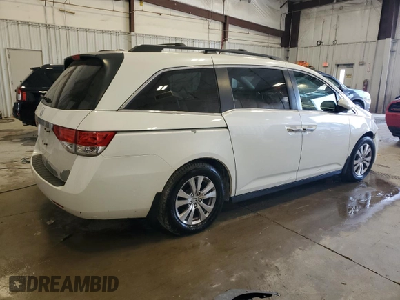 2014 Honda Odyssey EX-L with VIN 5FNRL5H60EB063614, listed as a Copart auction lot 59104265 with 212,665 mi miles and Non repairable. Bid and sale history available at DreamBid. Image 3.