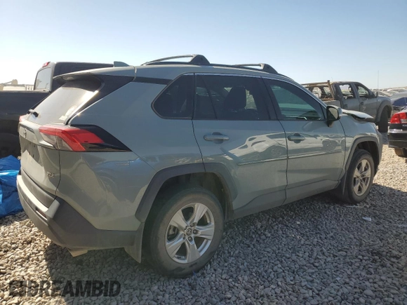 2021 Toyota RAV4 XLE with VIN 2T3W1RFV4MW134798, listed as a Copart auction lot 58802435 with 74,495 mi miles and Salvage title. Bid and sale history available at DreamBid. Image 3.