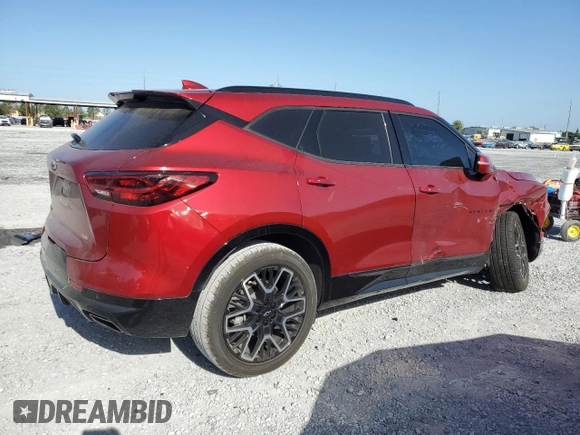 2023 Chevrolet Blazer RS with VIN 3GNKBERS1PS226319, listed as a Copart auction lot 54882465 with 18,453 mi miles and Salvage title. Bid and sale history available at DreamBid. Image 3.