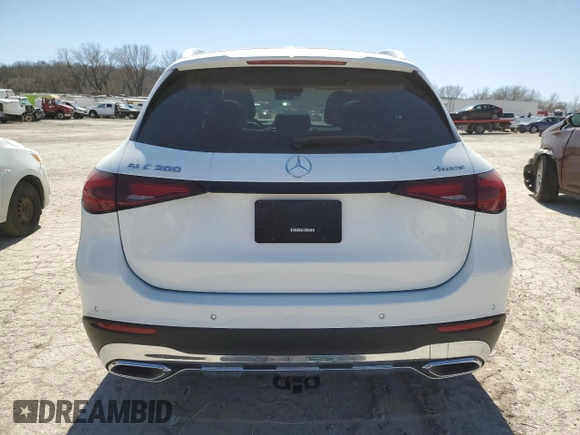 2024 Mercedes-Benz GLC with VIN W1NKM4HB6RF101430, listed as a Copart auction lot 47618785 with 0 mi miles and Salvage Title. Bid and sale history available at carsss.com. Image 6.