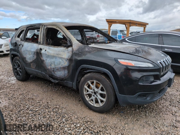 2015 Jeep Cherokee Sport z VIN 1C4PJMAB9FW564237, wystawiony jako Copart lot #51441465 z przebiegiem Nie podano mil oraz Szkoda całkowita • Salvage title. Historia ofert i sprzedaży dostępna na DreamBid. Obrazek 4.