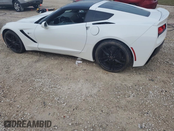 2014 Chevrolet Corvette Z51 3LT with VIN 1G1YM2D73E5105712, listed as a Copart auction lot 79658014 with 19,347 mi miles and Salvage title. Bid and sale history available at DreamBid. Image 2.