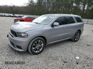 2019 Dodge Durango GT Plus with VIN 1C4RDHDG0KC721180, listed as a Copart auction lot 47705185 with 90,305 mi miles and Salvage Title. Bid and sale history available at carsss.com. Image 1.