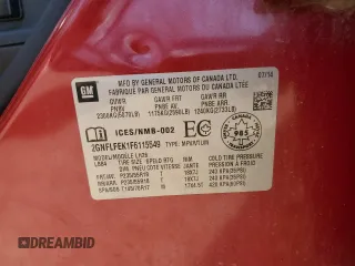 2015 Chevrolet Equinox LT with VIN 2GNFLFEK1F6115549, listed as a Copart auction lot 53390765 with 98,243 mi miles and Clean Title. Bid and sale history available at carsss.com. Image 13.