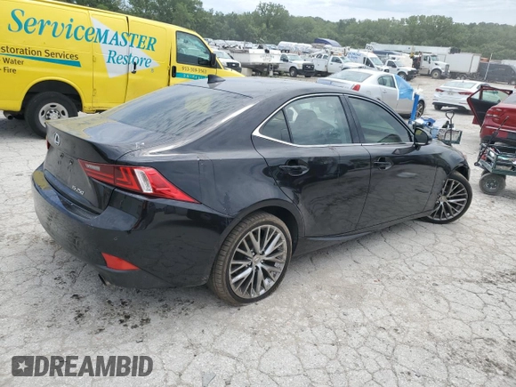 2014 Lexus IS 250 with VIN JTHBF1D2XE5011525, listed as a Copart auction lot 58239585 with 151,164 mi miles and Salvage title. Bid and sale history available at DreamBid. Image 3.
