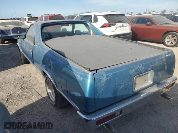 1987 Chevrolet El Camino z VIN 3GCCW80Z9HS905561, wystawiony jako Copart lot #75401604 z przebiegiem 32 958 mil mil oraz Szkoda całkowita • Salvage title. Historia ofert i sprzedaży dostępna na DreamBid. Obrazek 2.