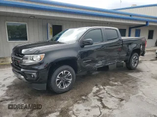 2021 Chevrolet Colorado 4WD Z71 z VIN 1GCGTDEN8M1245226, wystawiony jako Copart lot #56675715 z przebiegiem 33 127 mil mil oraz Szkoda całkowita • Salvage title. Historia ofert i sprzedaży dostępna na DreamBid. Obrazek 1.