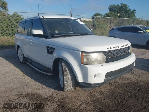 2012 Land Rover Range Rover Sport SC with VIN SALSH2E48CA711333, listed as a IAAI auction lot 42113410 with 116,250 mi miles. Bid and sale history available at carsss.com. Image 1.