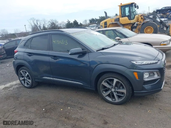 2020 Hyundai Kona Ultimate with VIN KM8K5CA56LU518063, listed as a IAAI auction lot 41911813 with 69,087 mi miles. Bid and sale history available at carsss.com. Image 13.
