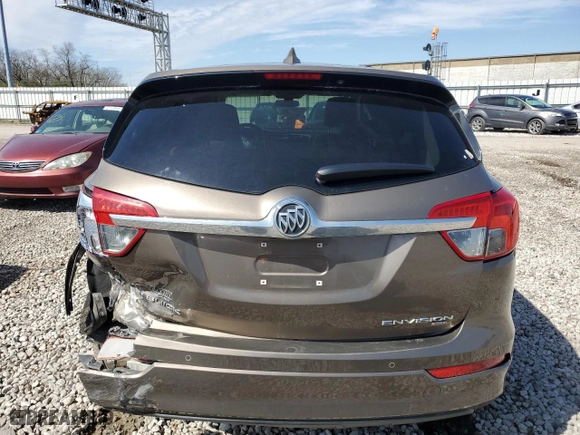 2017 Buick Envision Preferred with VIN LRBFXCSA8HD177962, listed as a Copart auction lot 51741245 with 136,512 mi miles and Salvage Title. Bid and sale history available at carsss.com. Image 6.