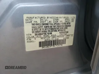 2011 Nissan Sentra S with VIN 3N1AB6AP7BL715198, listed as a Copart auction lot 57462395 with 99,399 mi miles and Salvage title. Bid and sale history available at DreamBid. Image 13.