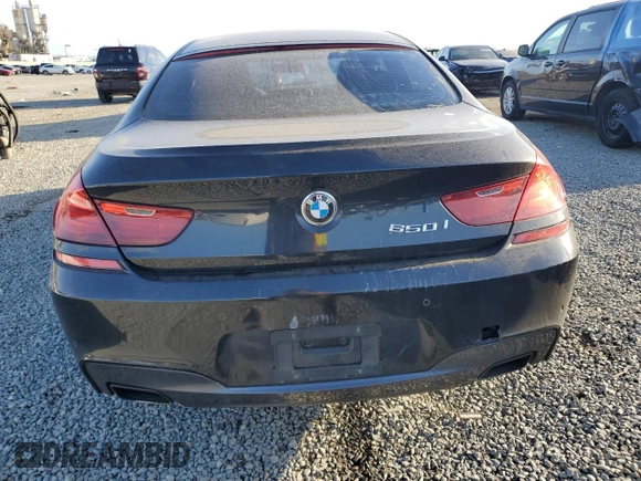 2013 BMW 6 Series 650i with VIN WBA6B2C50DD128130, listed as a Copart auction lot 46718645 with 123,540 mi miles and Salvage Title. Bid and sale history available at DreamBid. Image 6.