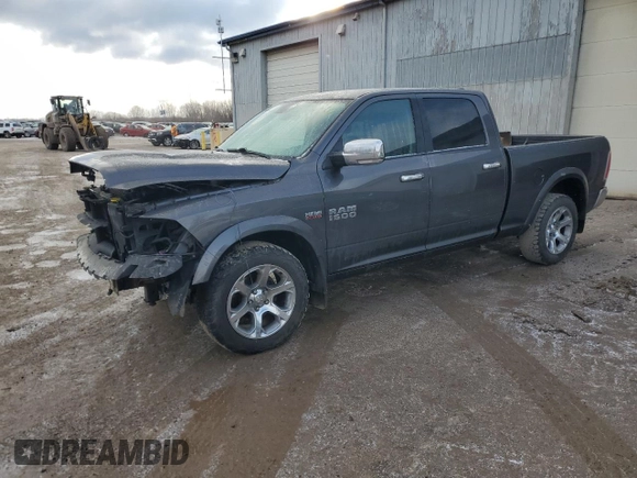 2017 Ram 1500 Laramie with VIN 1C6RR7VT8HS695120, listed as a Copart auction lot 43351555 with 103,968 mi miles and Salvage title. Bid and sale history available at DreamBid. Image 1.