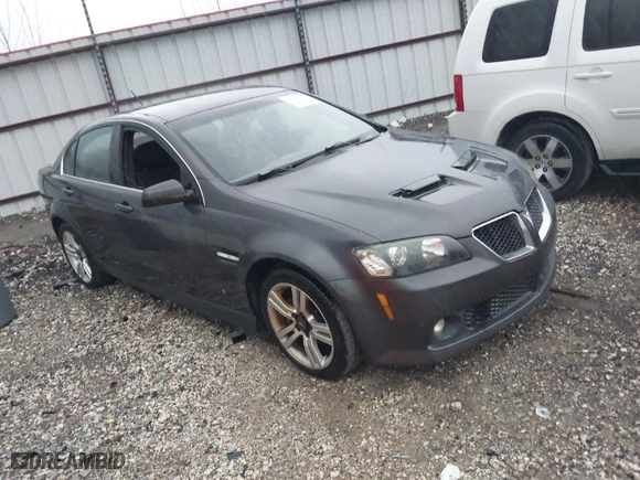 2009 Pontiac G8 with VIN 6G2ER577X9L185706, listed as a IAAI auction lot 41938748 with NaN miles. Bid and sale history available at carsss.com. Image 1.
