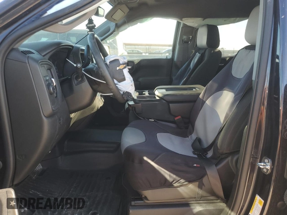 2022 Chevrolet Silverado 1500 Custom with VIN 1GCPABEK7NZ633597, listed as a Copart auction lot 77459134 with 31,487 mi miles and Salvage Title. Bid and sale history available at DreamBid. Image 7.