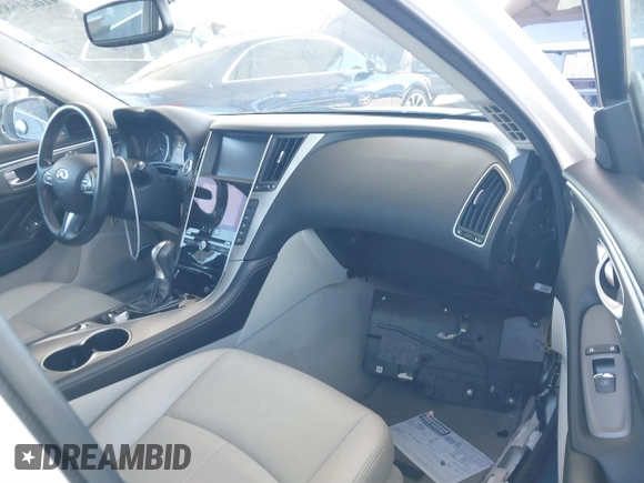 2017 Infiniti Q50 Signature Edition with VIN JN1EV7AP7HM743919, listed as a IAAI auction lot 41664683 with 86,460 mi miles and . Bid and sale history available at DreamBid. Image 5.