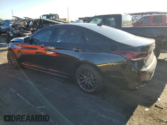 2018 Genesis G80 3.3T Sport with VIN KMHGN4JB8JU248512, listed as a Copart auction lot 69330014 with 43,992 mi miles and Salvage Title. Bid and sale history available at carsss.com. Image 2.