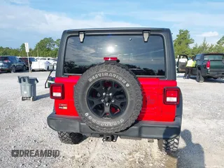 2020 Jeep Wrangler Unlimited Willys z VIN 1C4HJXDM1LW290451, wystawiony jako IAAI lot #42586990 z przebiegiem 64 163 mil mil oraz . Historia ofert i sprzedaży dostępna na DreamBid. Obrazek 17.