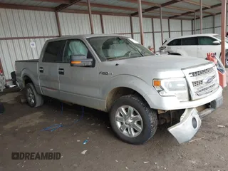 2014 Ford F-150 XL with VIN 1FTFW1CF9EKD04275, listed as a IAAI auction lot 42185441 with 191,513 mi miles and . Bid and sale history available at DreamBid. Image 1.