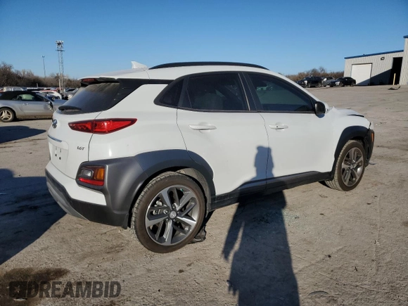 2021 Hyundai Kona Limited with VIN KM8K33A51MU600192, listed as a Copart auction lot 86171894 with 47,116 mi miles and Salvage Title. Bid and sale history available at carsss.com. Image 3.