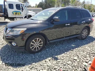 2015 Nissan Pathfinder SV with VIN 5N1AR2MM2FC644301, listed as a Copart auction lot 52387455 with 163,450 mi miles and Clean Title. Bid and sale history available at carsss.com. Image 1.