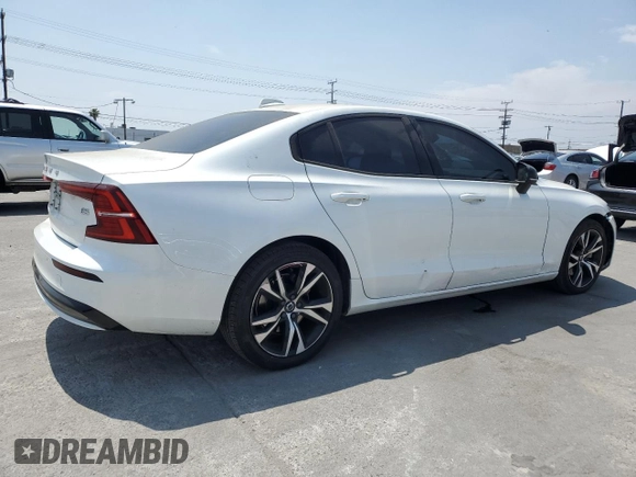 2024 Volvo S60 Core Dark Theme with VIN 7JRL12FK1RG310274, listed as a Copart auction lot 55483375 with 32,539 mi miles and Salvage title. Bid and sale history available at DreamBid. Image 3.