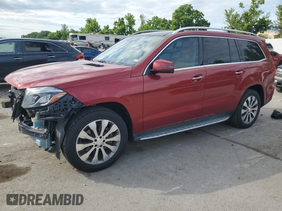 2017 Mercedes-Benz GLS 450 with VIN 4JGDF6EE6HA788484, listed as a Copart auction lot 58740165 with 110,783 mi miles and Clean title. Bid and sale history available at DreamBid. Image 1.