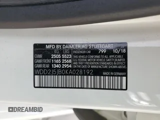 2019 Mercedes-Benz CLS with VIN WDD2J5JB0KA028192, listed as a Copart auction lot 82906644 with 29,092 mi miles and Salvage Title. Bid and sale history available at carsss.com. Image 12.