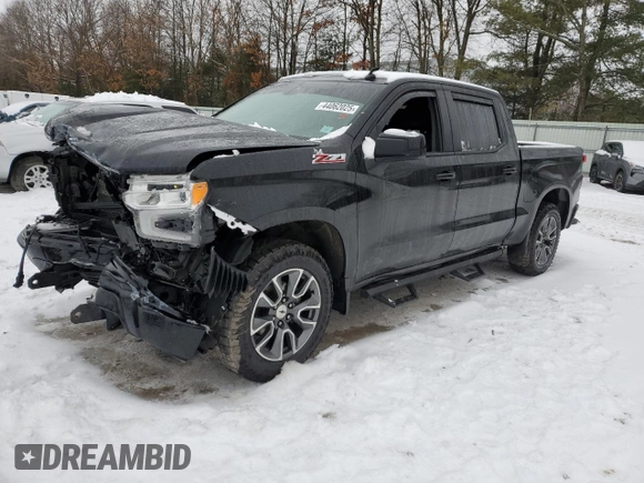 2022 Chevrolet Silverado 1500 RST with VIN 1GCUDEED4NZ524396, listed as a Copart auction lot 44062025 with 67,121 mi miles and Salvage Title. Bid and sale history available at DreamBid. Image 1.