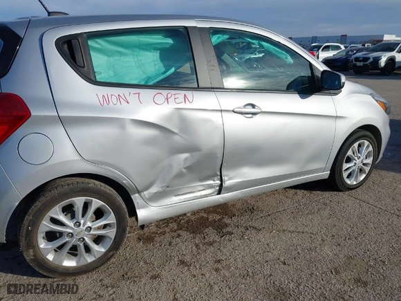 2021 Chevrolet Spark 1LT with VIN KL8CD6SA1MC723038, listed as a IAAI auction lot 41457388 with 76,166 mi miles. Bid and sale history available at carsss.com. Image 6.