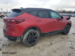 2022 Chevrolet Blazer RS with VIN 3GNKBKRS3NS140523, listed as a Copart auction lot 47734585 with 40,929 mi miles and Non Repairable. Bid and sale history available at carsss.com. Image 3.