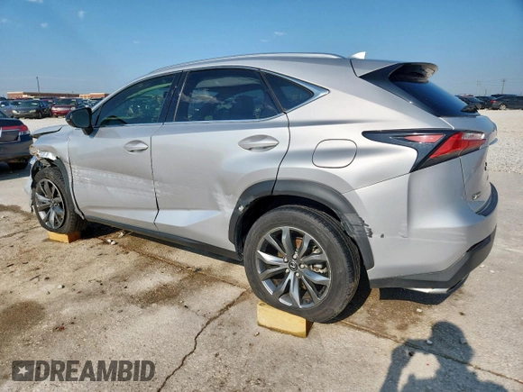2017 Lexus NX 200t with VIN JTJYARBZXH2081618, listed as a Copart auction lot 57838325 with 96,172 mi miles and Salvage title. Bid and sale history available at DreamBid. Image 2.