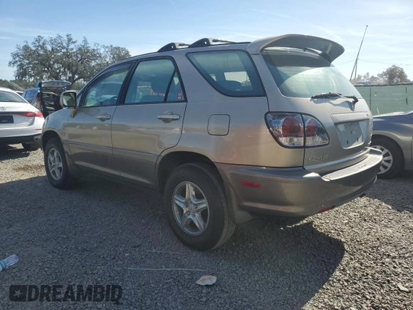 2001 Lexus RX 300 with VIN JTJHF10U610179105, listed as a Copart auction lot 83730454 with 70,866 mi miles and Salvage Title. Bid and sale history available at DreamBid. Image 2.