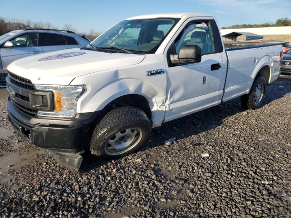 2018 Ford F-150 XL with VIN 1FTMF1CB7JKF43113, listed as a Copart auction lot 41757185 with 72,332 mi miles and Salvage Title. Bid and sale history available at carsss.com. Image 1.