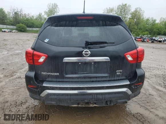 2017 Nissan Pathfinder SL with VIN 5N1DR2MM9HC611487, listed as a Copart auction lot 57460075 with Not provided miles and Clean title. Bid and sale history available at DreamBid. Image 6.