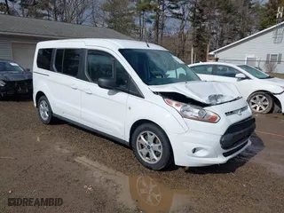 2014 Ford Transit Connect Wagon XLT with VIN NM0GE9F73E1139868, listed as a IAAI auction lot 41641081 with 80,690 mi miles. Bid and sale history available at carsss.com. Image 1.